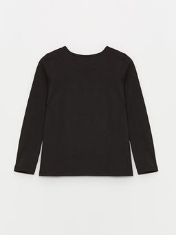 Bisiklet Yaka Uzun Kollu K?z ?ocuk Ti??rt - Waikiki фото 2