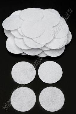 Фетровые кружочки 4 см (1000 шт) SF-3040, белый