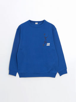 Bisiklet Yaka Erkek ?ocuk Sweatshirt