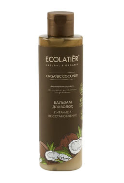 Ecolatier Organic Farm GREEN Бальзам д/волос Питание+Восст."COCONUT Oil" 250мл