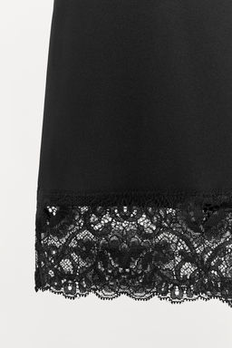 SHORTS MEZCLA POLIAMIDA ENCAJE / Negro