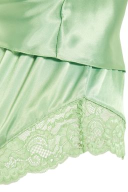 Trendyolmilla Siyah Dantelli Ip Ask?l? Saten Sortlu Dokuma Pijama Tak?m? THMSS22PT0269  фото 24