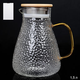 Кувшин 1500 мл / LCWJ7703 /уп 36/Бамбуковая крышка - Галеонтрейд фото 2