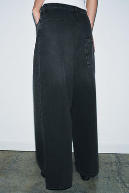 ZW COLLECTION LOW-RISE LOOSE BAGGY LEG JEANS - Zara фото 7