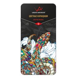 VISTA-ARTISTA INTENSE VICPM-12 Набор цветных карандашей заточенный 2 х 12 цв. в металлической коробке
