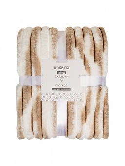 Плед меховой 200x220 коричневый