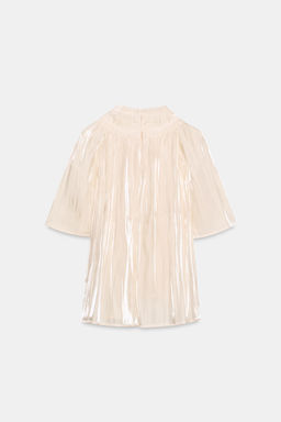 BLUSA EFECTO BRILLO / Vainilla - Zara фото 6