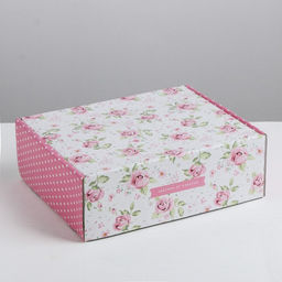 Коробка подарочная складная, упаковка, Светись от счастья, 27?9?21 см