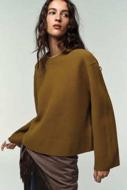 95% WOOL LONG SLEEVE JUMPER - Zara фото 2