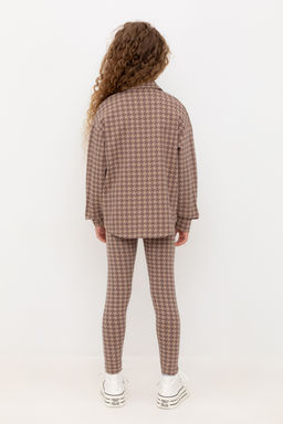 Crockid _ КР 4074/беж,гусиная лапка к509 бриджи для дев  фото 4