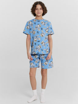 Комплект домашний для мальчиков голубой с принтом - Mark formelle фото 2