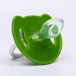 Соска - пустышка ортодонтическая, силикон, +6 мес., с колпачком Лягушка, цвет зелёный - Крошка я фото 5