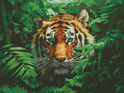 Вышивка крестиком 40х50см, Тигр