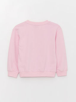 Bisiklet Yaka Princess Bask?l? Uzun Kollu K?z ?ocuk Sweatshirt - Waikiki фото 2