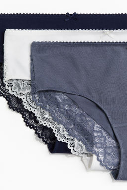 Pack de 5 bragas Hipster de algodon con encaje - H&m фото 5