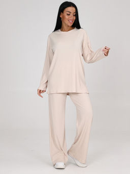 024-ЖК КОСТЮМ ЖЕНСКИЙ (брюки) (Молочный)