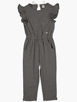 Комбинезон для девочки трикотажный UD 7005 графит - Mini maxi фото 5