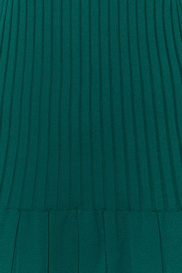 TRENDYOLMILLA Siyah Mini Triko Pileli Etek Detayl? Elbise TWOAW24EL00013 фото 20