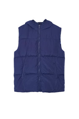 TRENDYOLMILLA Koyu Mavi Oversize Kapusonlu Su Itici Sisme Yelek TWOAW24YE00019  фото 9