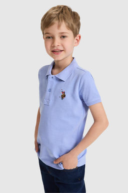Erkek _ocuk Lavanta Polo Yaka Basic Ti__rt