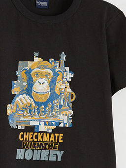 Bol Fit Erkek ?ocuk Bask?l? Ti??rt