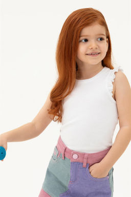 U. S. Polo Assn Белая футболка без рукавов для девочки - U.s. polo assn фото 7