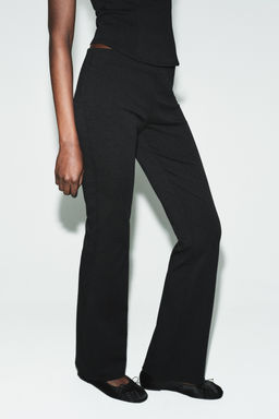 INTERLOCK FLARE TROUSERS - Zara фото 2