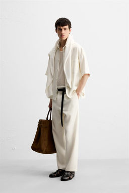 VISCOSE-JUTE TROUSERS - Zara фото 12