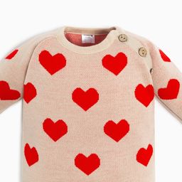 Комбинезон вязаный Крошка Я Сердечки, рост 68-74 см  фото 7