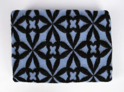 Одеяло п/шерсть 30% 190*200 "Калейдоскоп" пл 420 синий (Россия)