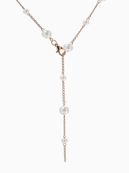 Кулон трансформер «Россыпь жемчуга», бусины №6.8, L=50 см, белый в золоте