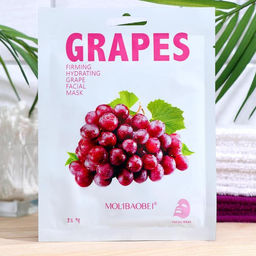 Цена за 2 шт. Маска тканевая для лица Grapes