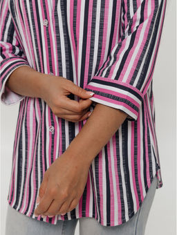 Жанетта туника женская (полоса синий) - Lovetex фото 53