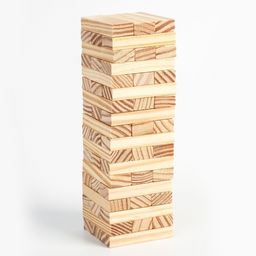 Настольная игра «Падающая башня», дженга, 54 деревянных бруска