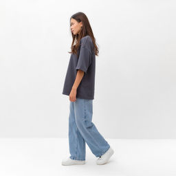 Футболка женская MIST Base, графит, размер 50