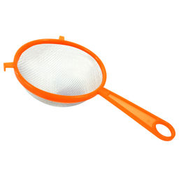 Сито металлическое Маэстро д13см, h5,5см, с держателем, пластмассовая ручка 12см, цвета микс (Китай)