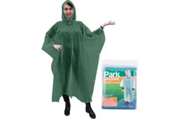 Цена за 2 шт. Дождевик-пончо RP-18, размер L (120x130 cm), зеленый материал: ПЕВА 999101