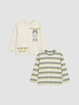 Bisiklet Yaka Erkek ?ocuk Ti??rt 2li