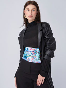 Большой, мягкий, тонкий и очень нежный двусторонний палантин с рисунком - Tantino фото 4