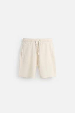 TEXTURED RELAXED FIT BERMUDA SHORTS - Zara фото 7