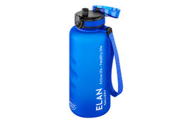 Бутылка для воды 1,5 л 10*10*28,5 см "Style Matte" с углублениями д/пальцев небесная