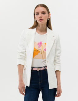 Beyaz T_vit Blazer Ceket