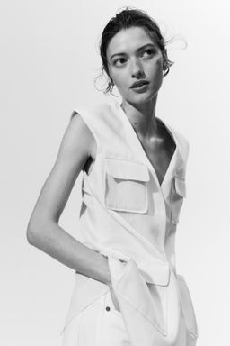 Chaleco en mezcla de lino - H&m фото 3