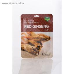 Good Face Eco Mask Sheet Red Ginseng - Тканевая маска для лица c экстрактом женьшеня, 23 мл