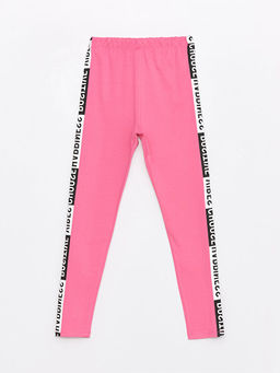 Beli Lastikli Bask?l? K?z ?ocuk Tayt - Waikiki фото 2