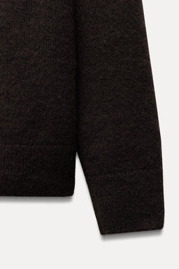BASIC CASHMERE AND WOOL SWEATER - Zara фото 7