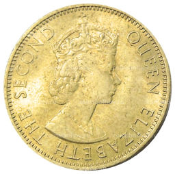 Монета 1/2 пенни 1963 года Ямайка