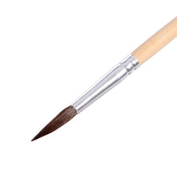Цена за 10 шт. Кисть для рисования, белка, № 7, круглая, деревянная ручка, международный размер