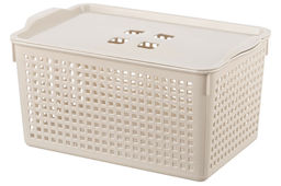 Корзинка с крышкой 5,3 л 29,5*18,5*14,5 см Лофт латте (модель 644120)