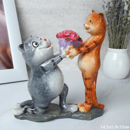 Фигурка Кошки Признание в любви 16х14 см / YX01005 /уп 16/
